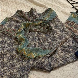 Multi colored boho pants